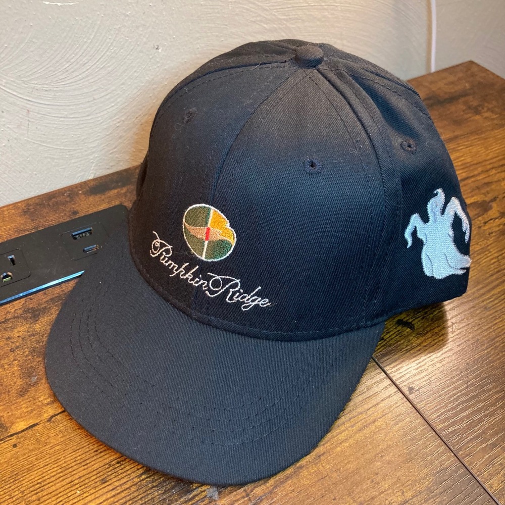 Pumpkin Ridge Golf Club Ghost Vintage Imperial Leather Strapback Hat USA